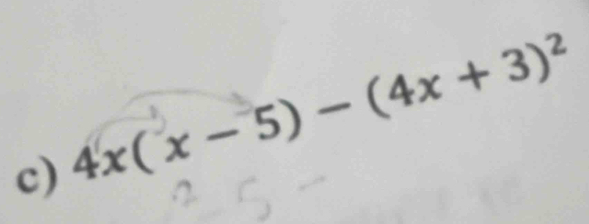 4x(x-5)-(4x+3)^2