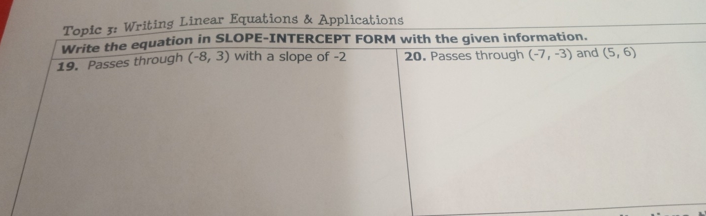 Equations & Applicati