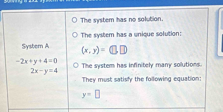 Solving a 2xz s