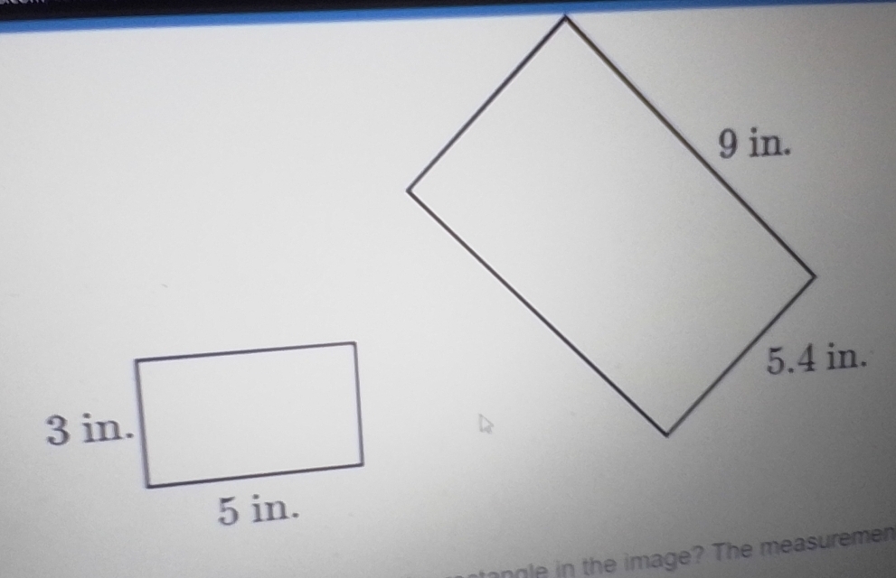 angle in the image? The measuremen