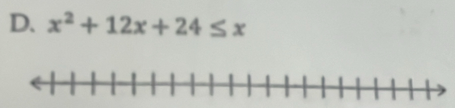 x^2+12x+24≤ x