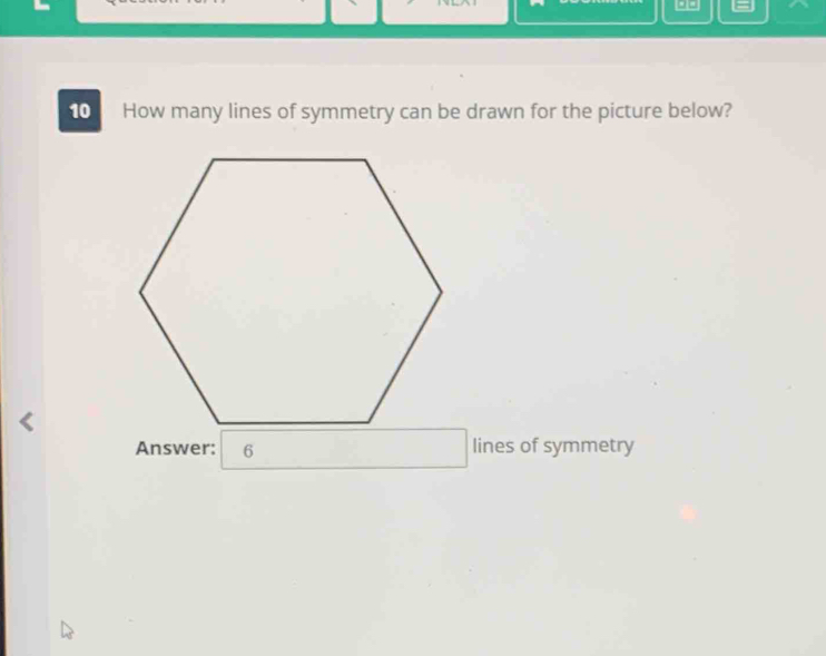 How many lines of symmetry can be drawn for the picture below? 
lines of symmetry