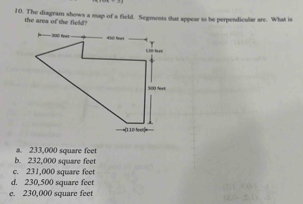 Solved: The diagram shows a map of a field. Segments that appear to be ...