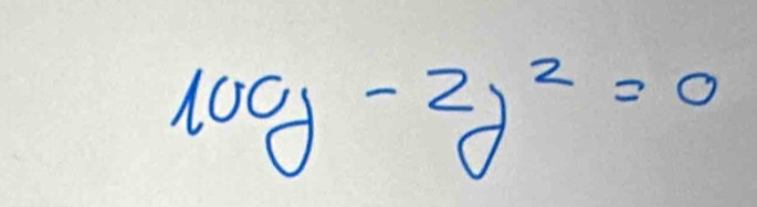 10y-2y^2=0