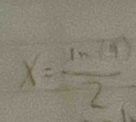 x=frac ln -12