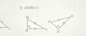 0 △ MBA≌