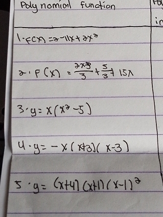 Poly nomial function ro
in