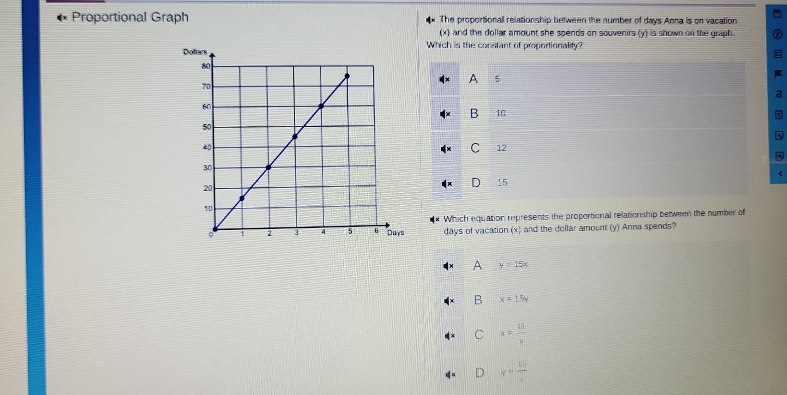 Solved: Proportional Graph The proportional relationship between the ...