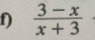  (3-x)/x+3 