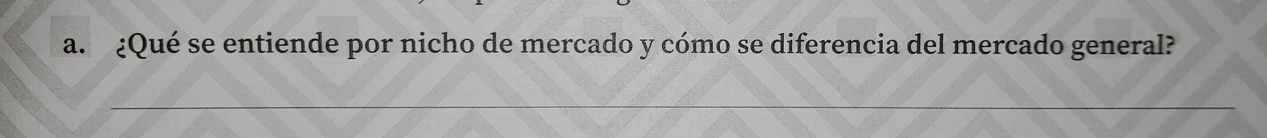 ¿Qué se entiende por nicho de mercado y cómo se diferencia del mercado general?