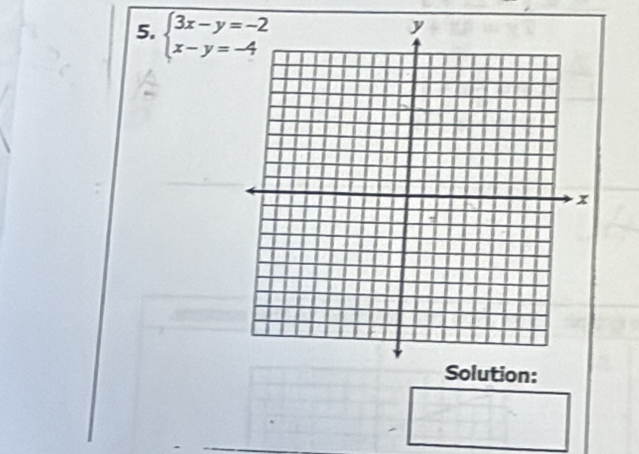 beginarrayl 3x-y=-2 x-y=-4endarray.
n: