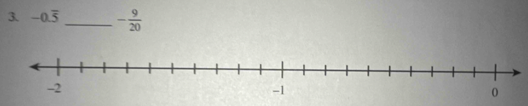 -0.overline 5
_ - 9/20 