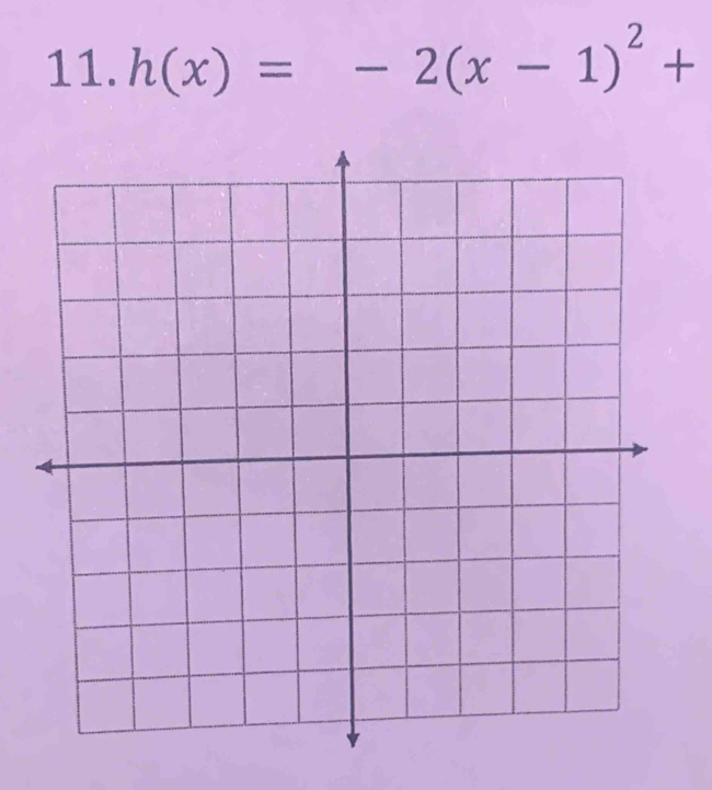 h(x)=-2(x-1)^2+