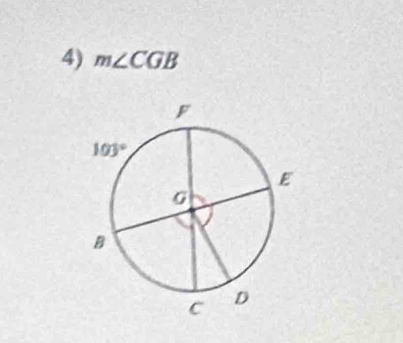 m∠ CGB