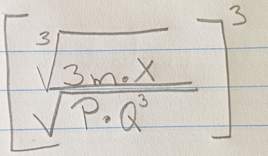 beginbmatrix sqrt[3](3mx)]sqrt(9^3)^3