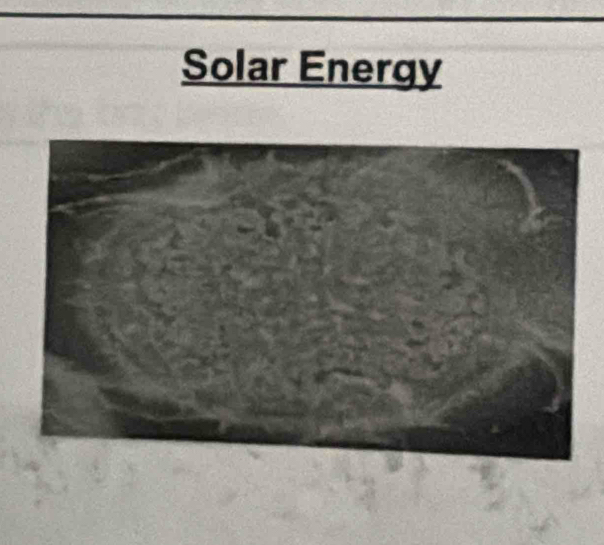 Solar Energy