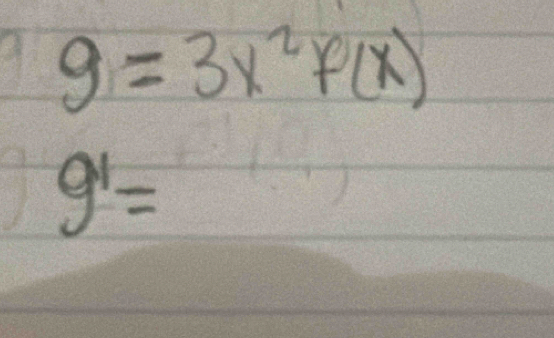 9=3x^2f(x)
9^1=