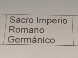 Sacro Imperio 
Romano 
Germánico