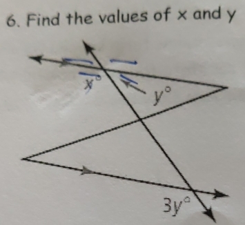 Find the values of x and y