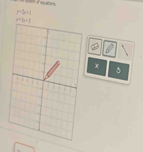 st m of equatio
y=2x+1
y=)x+3