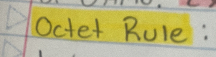 Octet Rule: