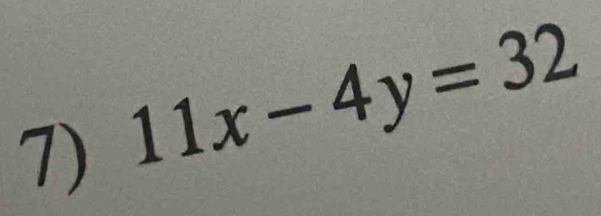 11x-4y=32