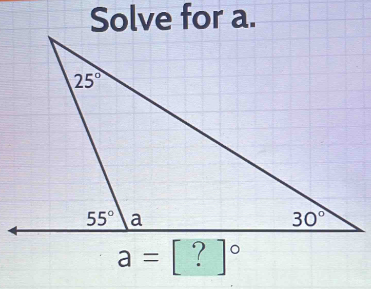 Solve for a.
a= 1^0