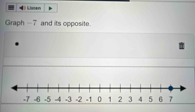 Listen 
Graph -7 and its opposite.