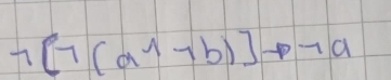 7[7(a^(wedge)+b)]to 7a