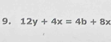 12y+4x=4b+8x