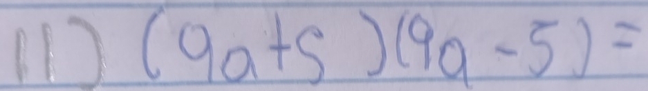 (1 (9a+5)(9a-5)=