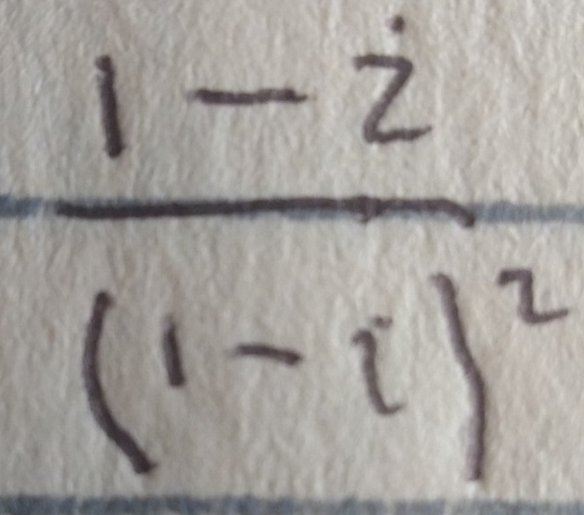 frac 1-i(1-i)^2