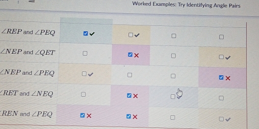 Worked Examples: Try Identifying Angle Pairs