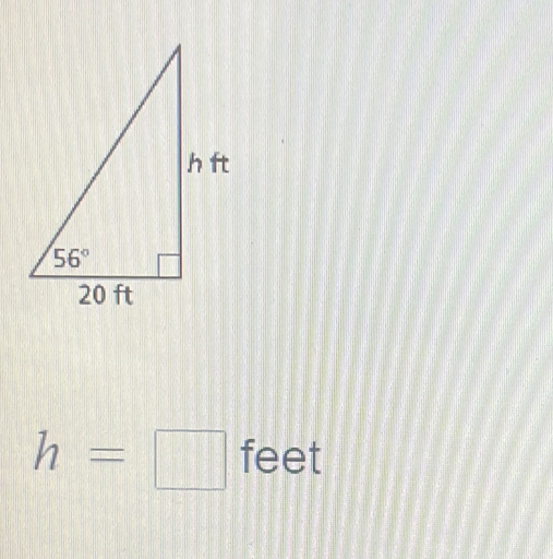 h=□ feet