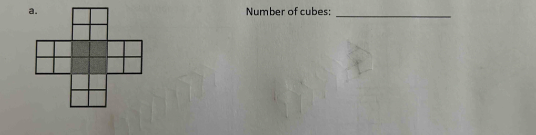 Number of cubes: 
_