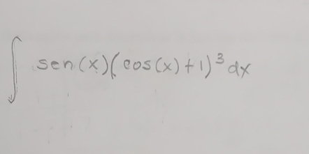 ∈t sen (x)(cos (x)+1)^3dx