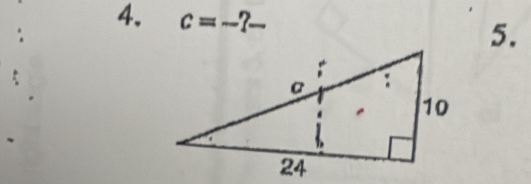 c=-? 
5.