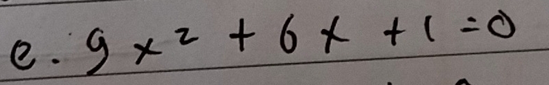 9x^2+6x+1=0