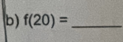 f(20)= _