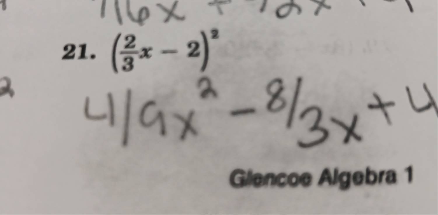 (x-2)
Glencoe Algebra 1