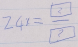 24x=frac boxed 3boxed ?