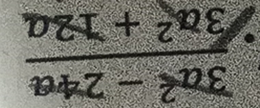  (3a^2-24a)/sqrt(3a^2+12a) 