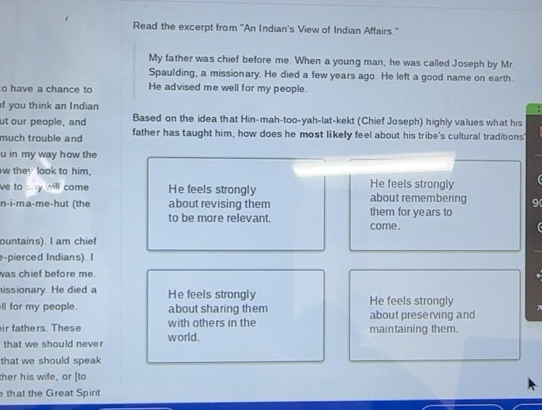 Solved: Read the excerpt from 