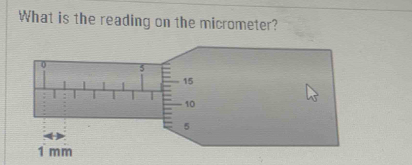 What is the reading on the micrometer?