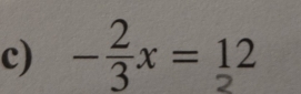 -3x = 12