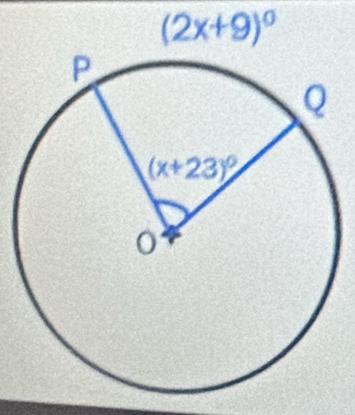 (2x+9)^circ 