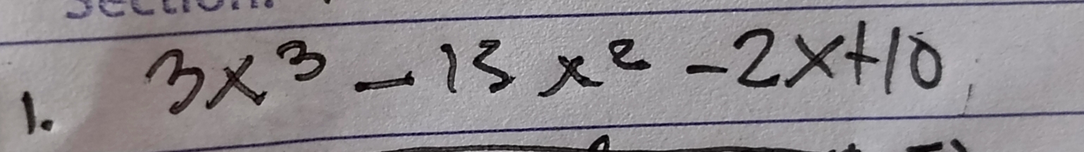 3x^3-13x^2-2x+10