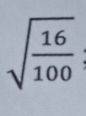 sqrt(frac 16)100