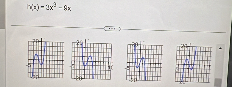 h(x)=3x^3-9x