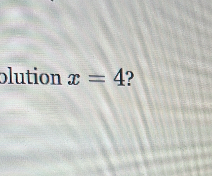 blution x=4